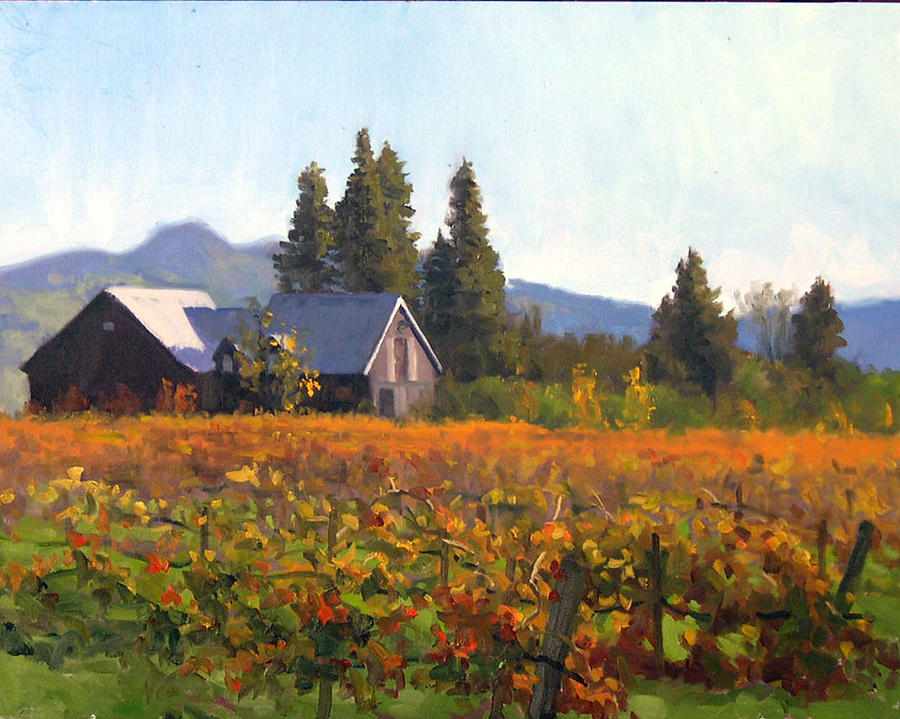 Redwood Winery Painting by Armand Cabrera Pixels