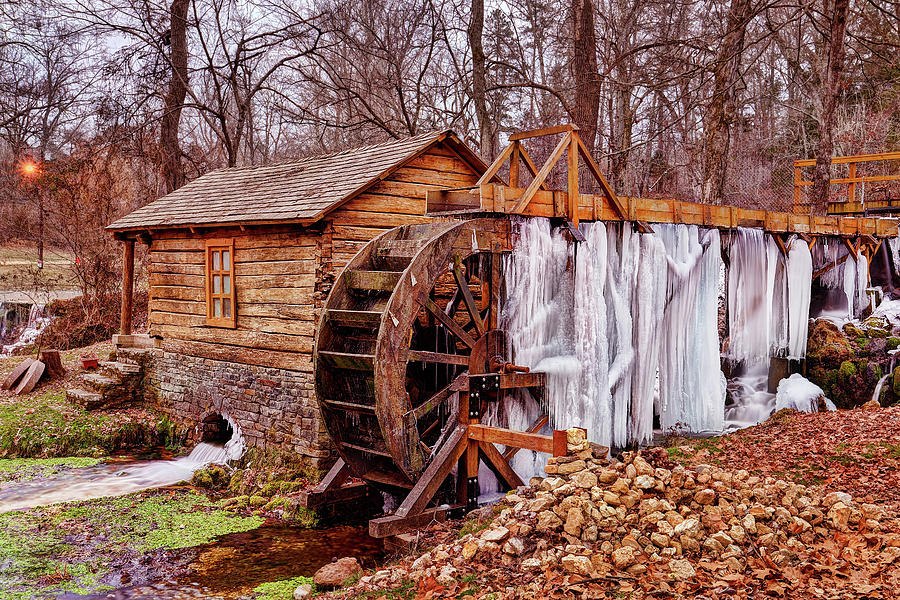 Reeds Spring Mill Photograph by Robert Charity
