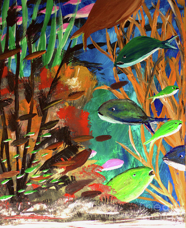 Reef of Fun Painting by James and Donna Daugherty Reef of Fun Painting by James and Donna Daugherty