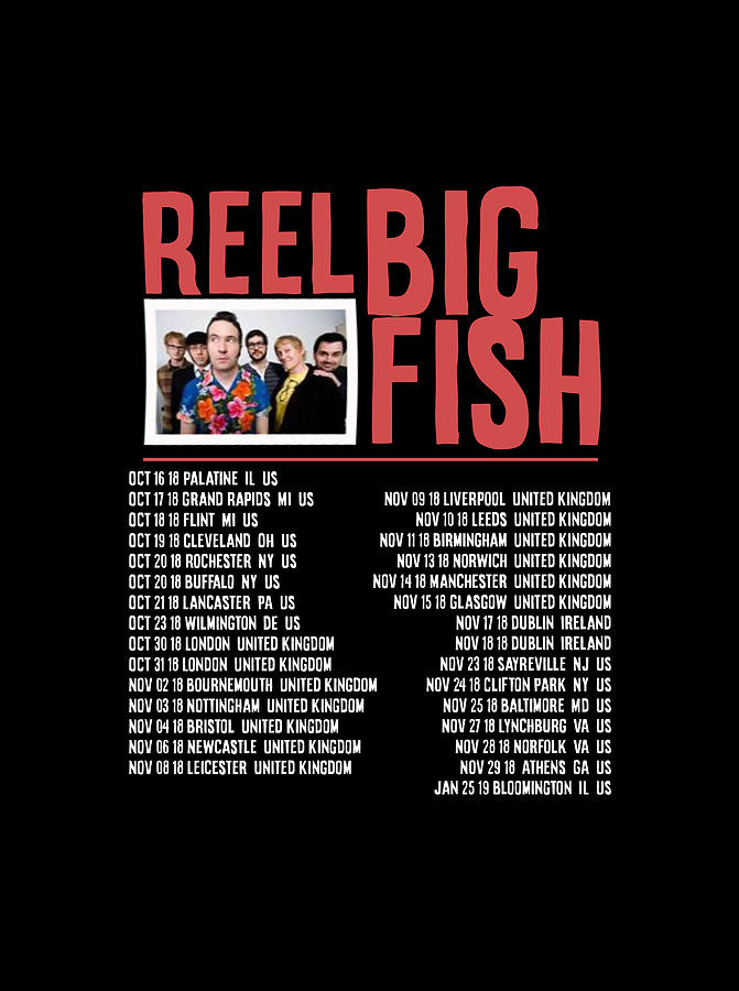 Reel Big Fish Tour 2018 2019 Digital Art by Pola Gokal Fine Art America