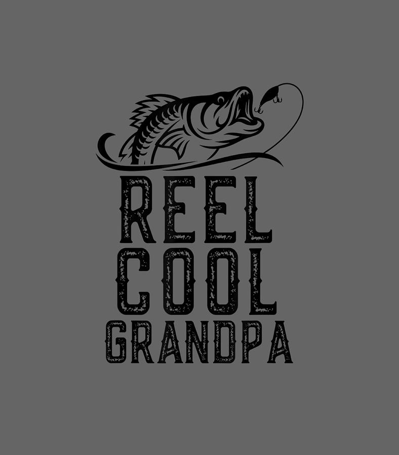 Reel Cool Grandpa Fishing Funny Christmas Fathers Day by Aoifeo Mason