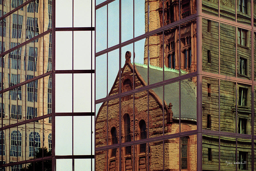 Reflecting Boston Photograph by Marc Nader
