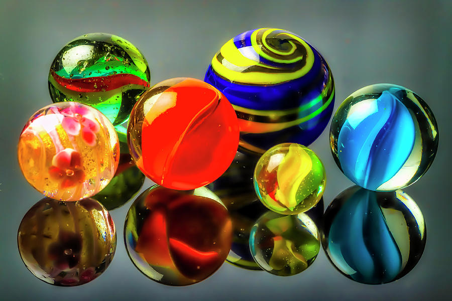 Colorful glass marbles Photograph by Garry Gay - Fine Art America