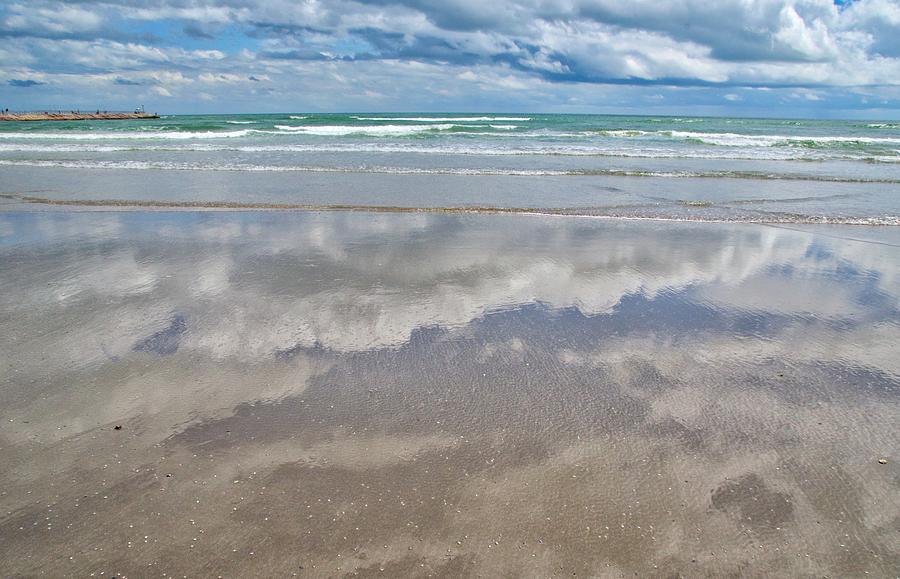 Reflecting on the Beach Photograph by Ken Williams