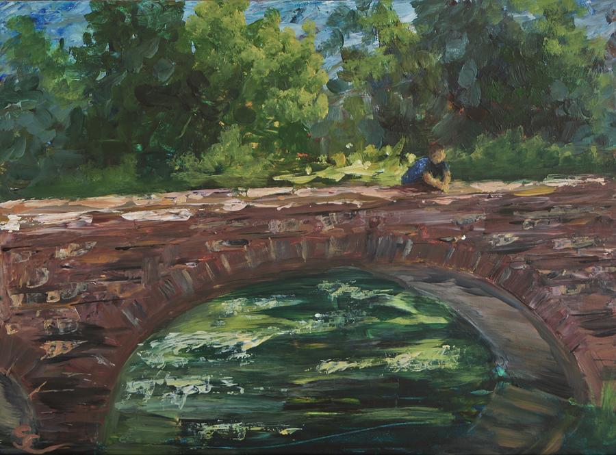 Bridge Painting - Reflecting by Sue Cable