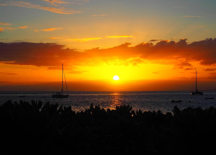 Reflecting Sun over Maui Photograph by Jewels Hamrick