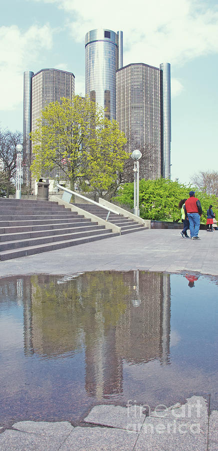 Reflecting the RenCen Photograph by Ann Horn