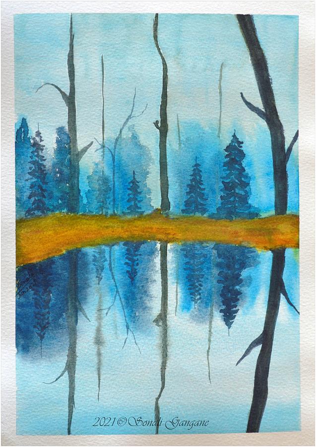 Reflecting Woods Painting