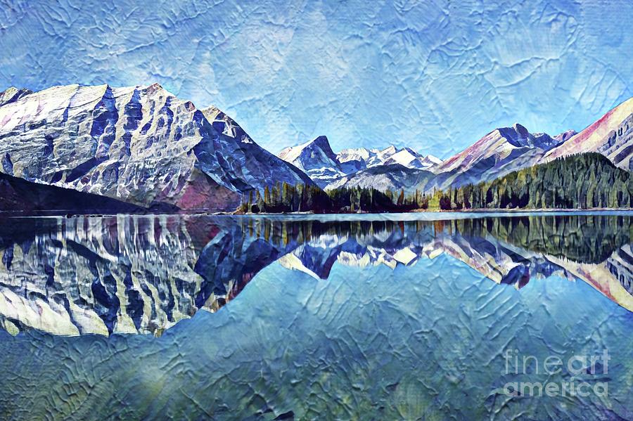 Reflection Lake Painting by Marie Conboy