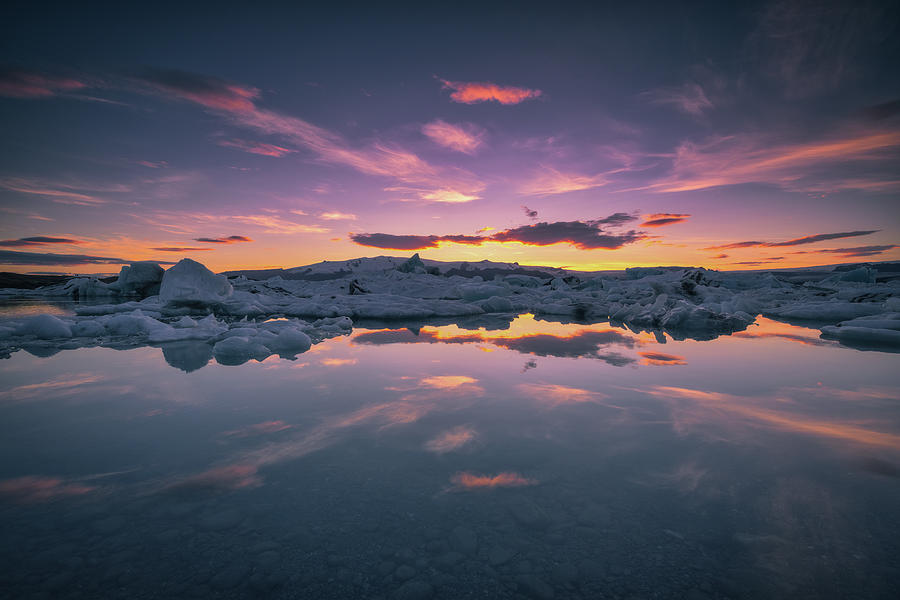 Sunset Photograph - Reflection Magic by Tor-Ivar Naess