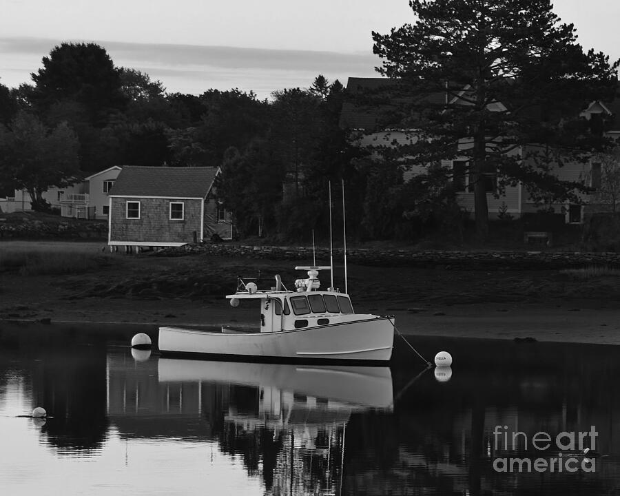 Reflection of a Lobster Boat  Photograph by Steve Brown