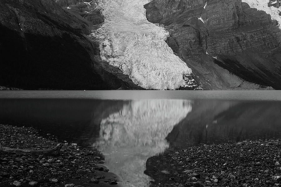 Reflection of Berg Glacier on Berg Lake Photograph by Pak Hong