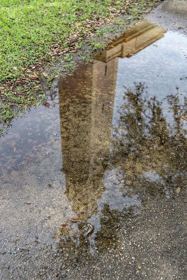 Reflection of Memorial Tower at LSU  Photograph by John McGraw