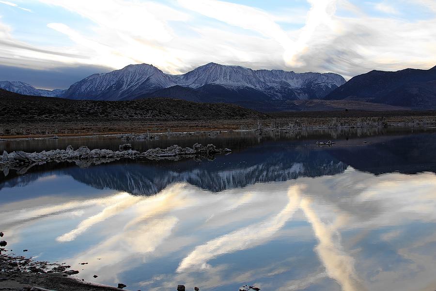 Reflection on Mono Lake Photograph by Viktor Savchenko
