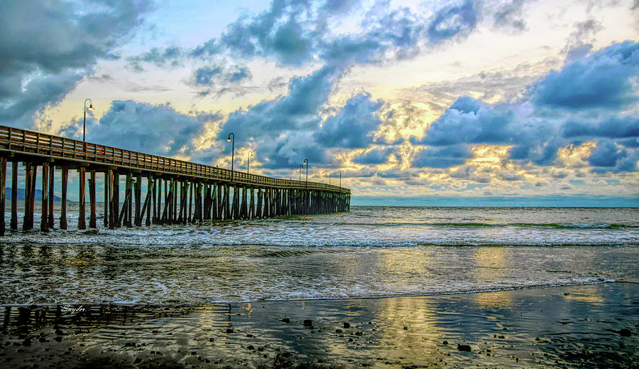 Reflection Pismo Pier Photograph by Floyd Snyder