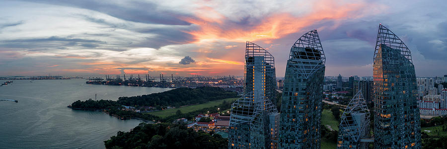 Reflections at Keppel Bay Singapore Photograph by Sonny Ryse