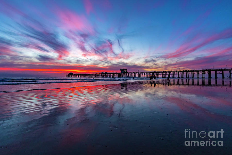 Reflections at Oceanside Photograph by Rich Cruse