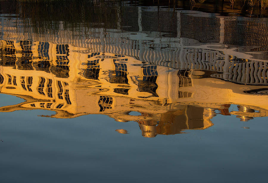Reflections at Sunset Photograph by Mary Hahn Ward