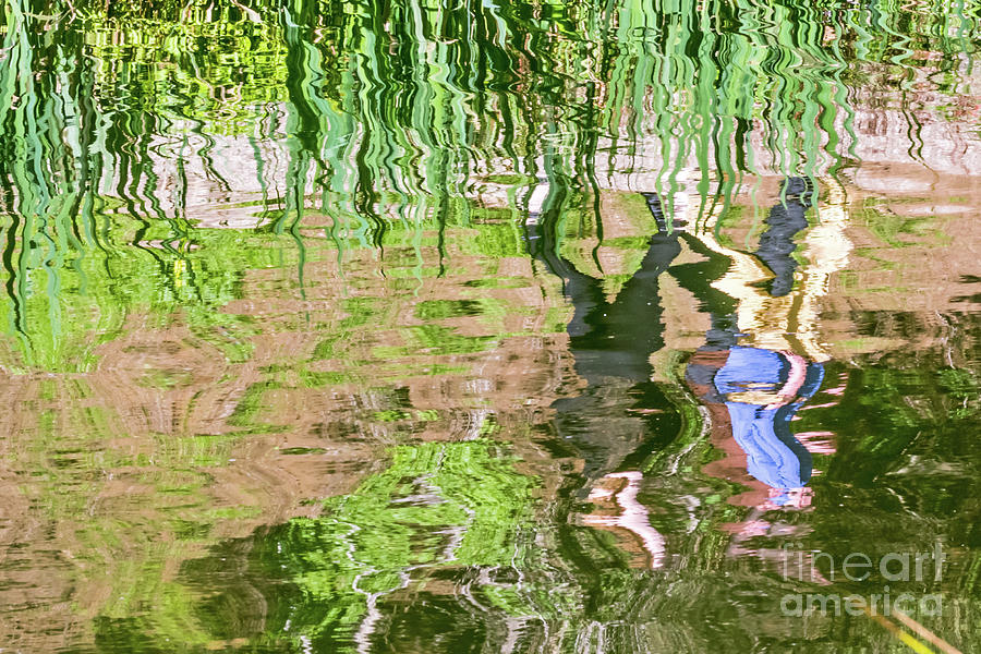 Abstract Photograph - Reflections at the Lake by Kate Brown