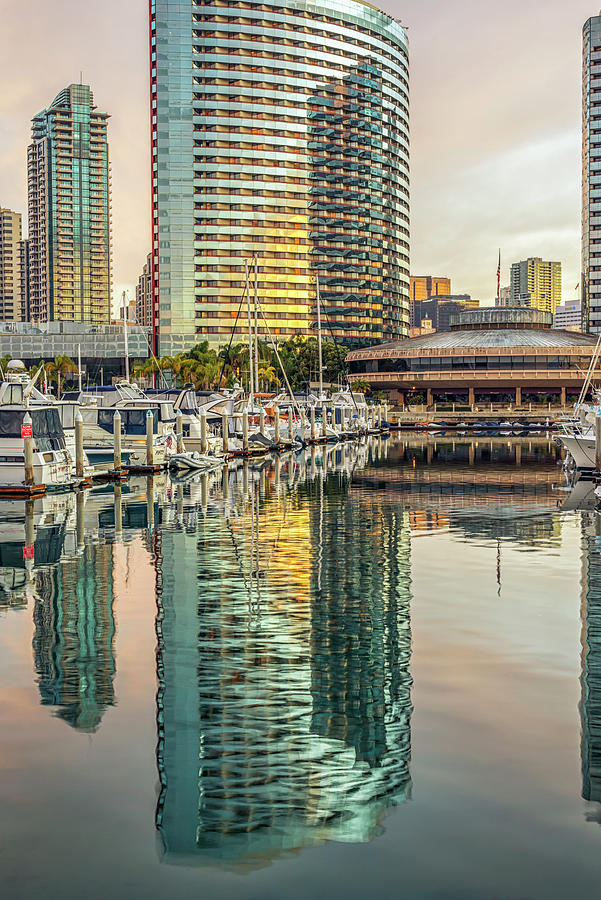 Reflections At The Marina Photograph by Joseph S Giacalone