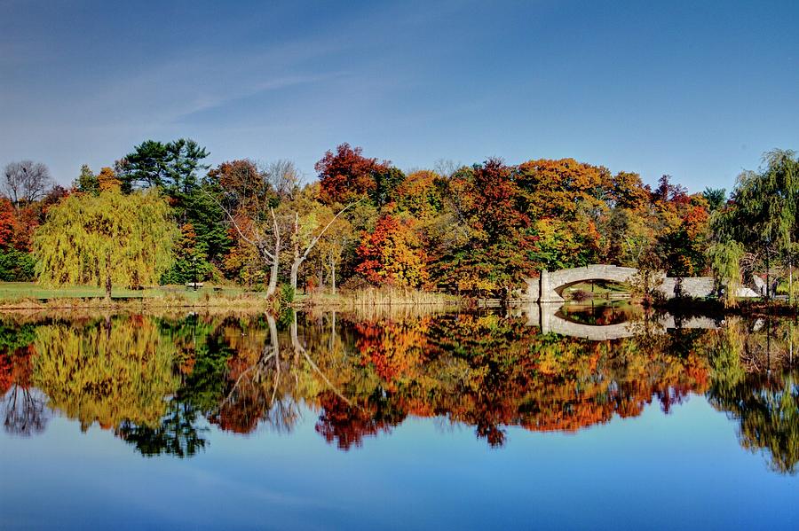 Reflections At Verona Park Verona New Jersey Photograph by Geraldine Scull