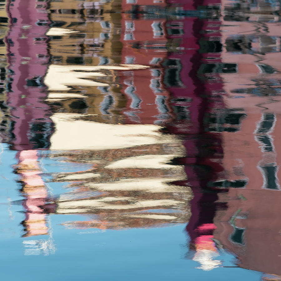 Reflections, Burano, Venice, Italy Photograph by Sarah Howard
