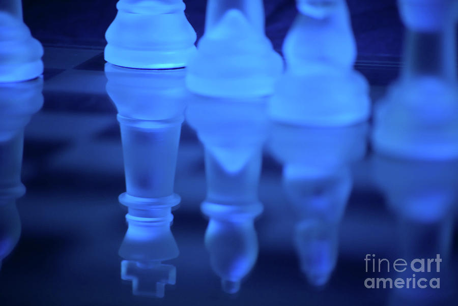 Reflections, Chess Pieces Abstract Still Life Photograph  Photograph by PIPA Fine Art - Simply Solid
