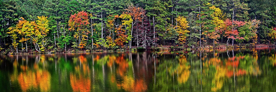 Reflections - Fall Colors 021 Photograph by George Bostian