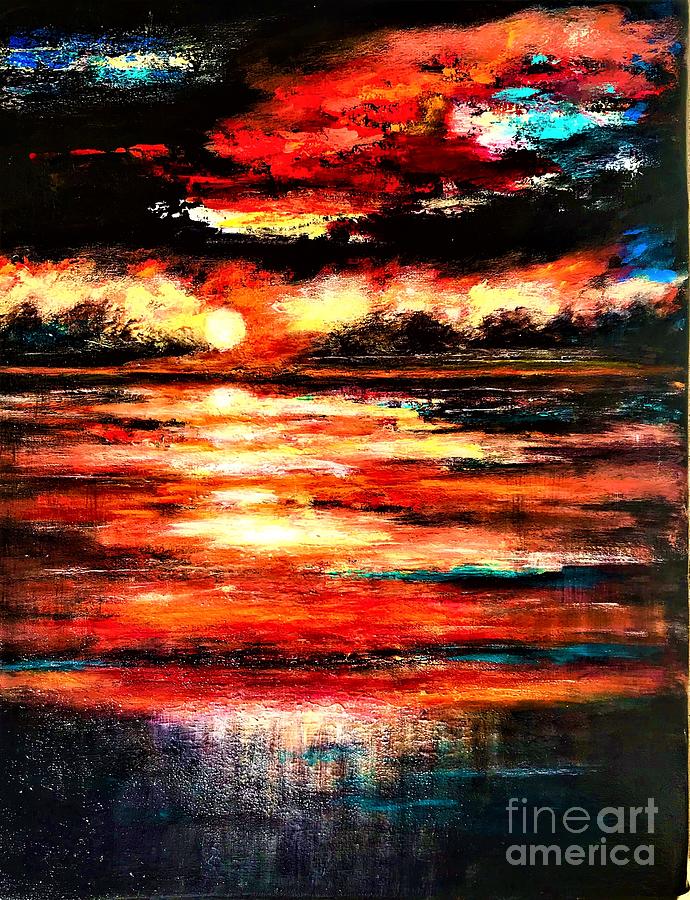 Reflections II Painting by Allison Constantino