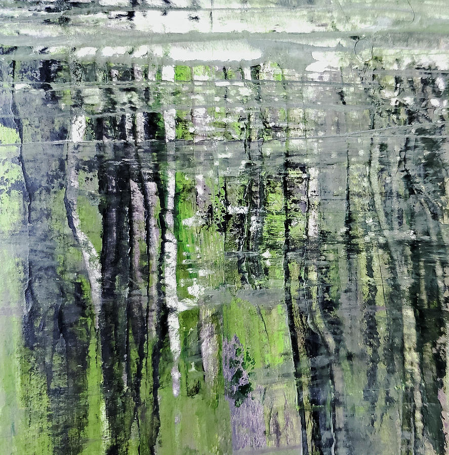 Reflections in a Swamp Mixed Media by Sharon Williams Eng