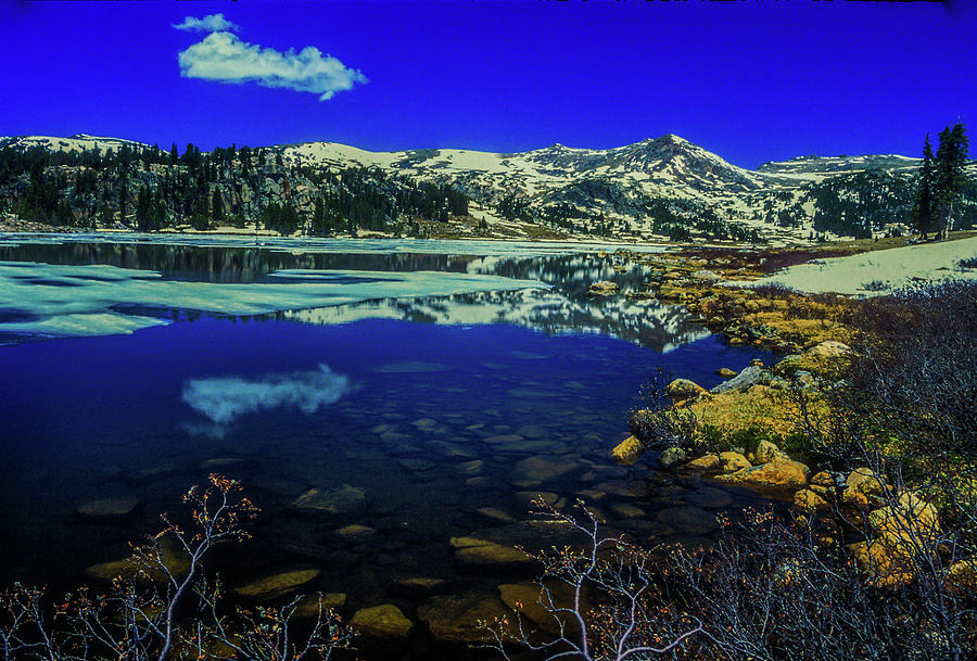 Reflections in Long Lake of Montana Photograph by James C Richardson