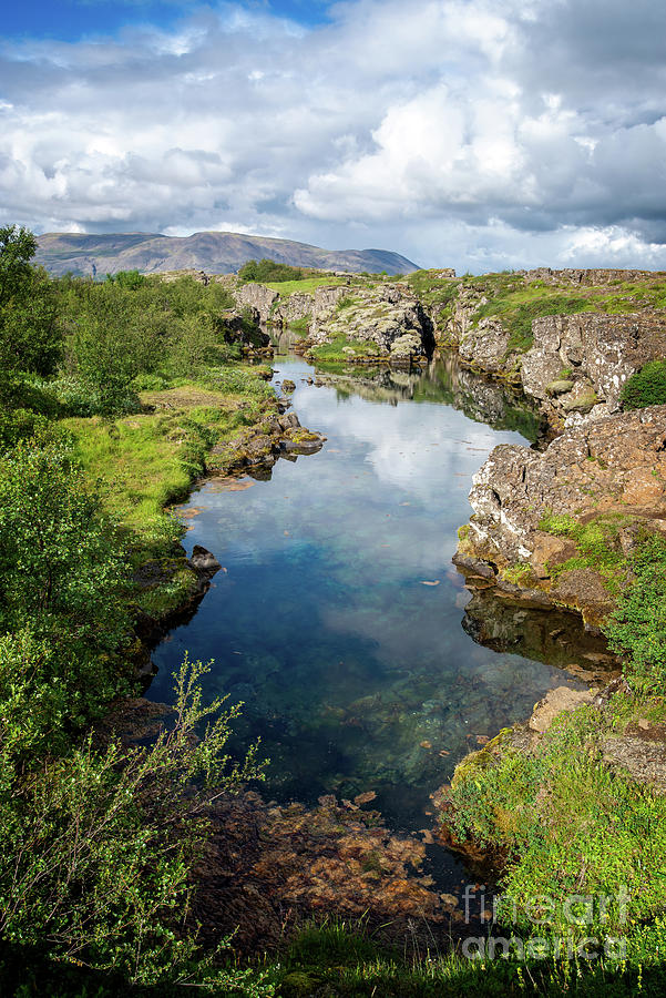 Reflections in Thingvellir, Iceland Photograph by Delphimages Photo Creations