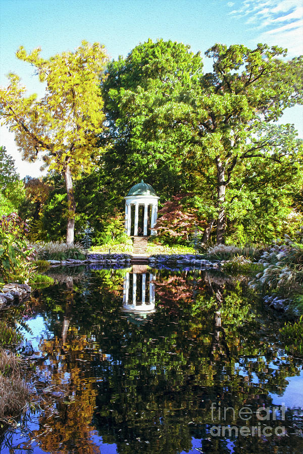 Reflections of a Temple Digital Art by Susan Vineyard