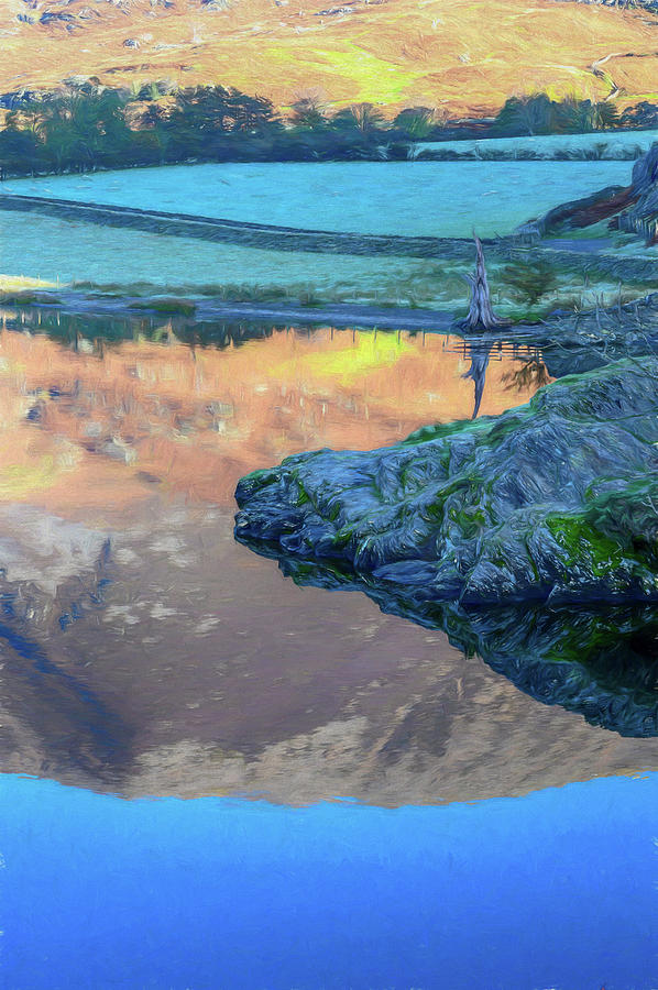 Reflections of Crummock Water 3. Digital Art by Roy Pedersen