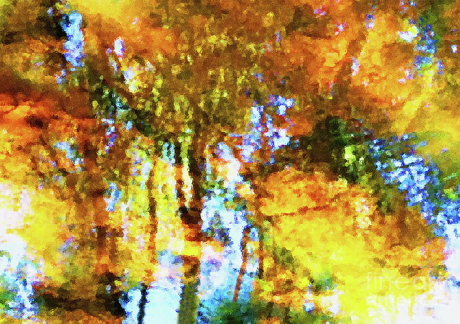 Reflections of Fall Digital Art by Sharon Williams Eng