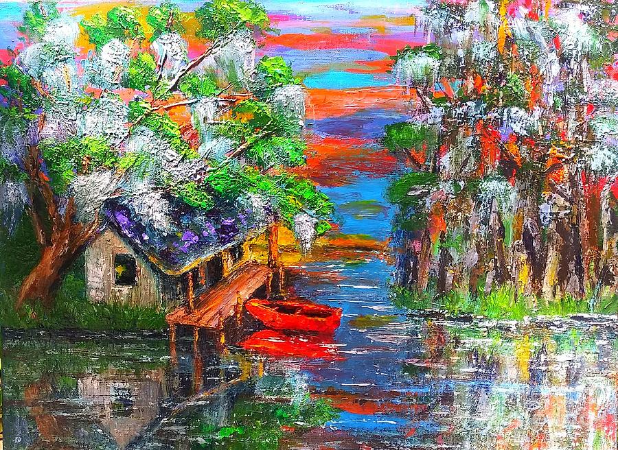 Reflections of Home Painting by Beverly Boulet