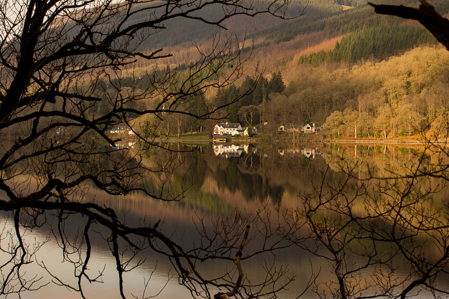 Reflections of loch Ard  Photograph by Daniel Letford