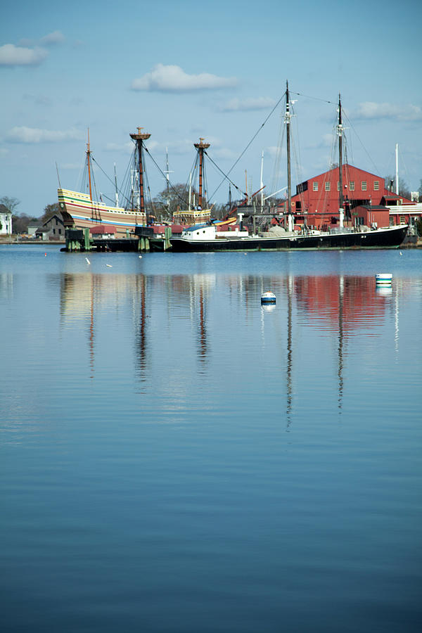Reflections of Mystic Seaport Photograph by Karol Livote