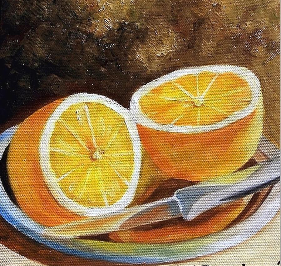 Reflections of Orange Painting by Susan Dehlinger
