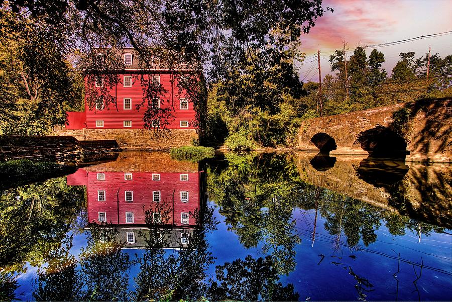 Reflections Of The Kingston Mill In South Brunswick New Jersey Photograph