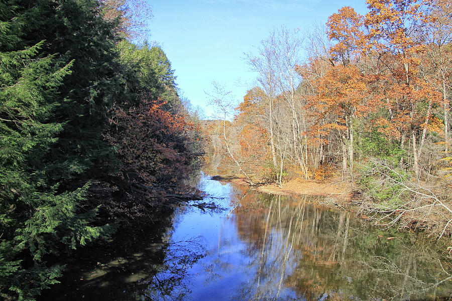 Reflections on Mohican River Photograph by Linda Goodman - Fine Art America