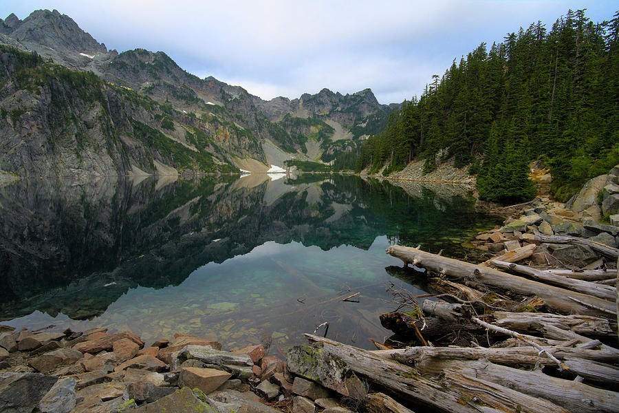 Reflections on Snow Lake Photograph by Chris Pappathopoulos