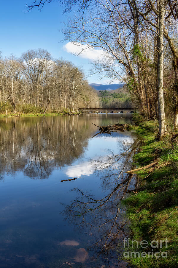 Reflections on the South Fork in Spring Photograph by Shelia Hunt