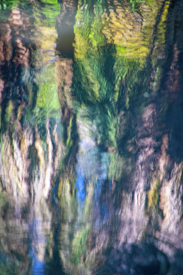 Reflections on the Water Abstract Photograph by Teresa Wilson