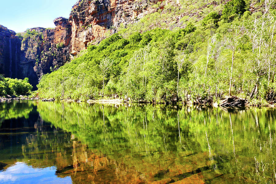 Reflections over Jim Jim Creek - Kakadu National Park, Australia Photograph by Lexa Harpell