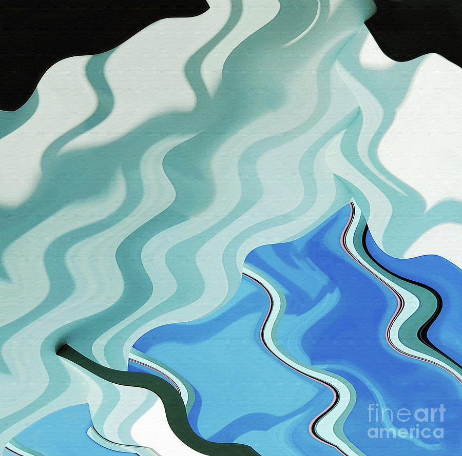 Reflections Poolside Mixed Media by Sharon Williams Eng