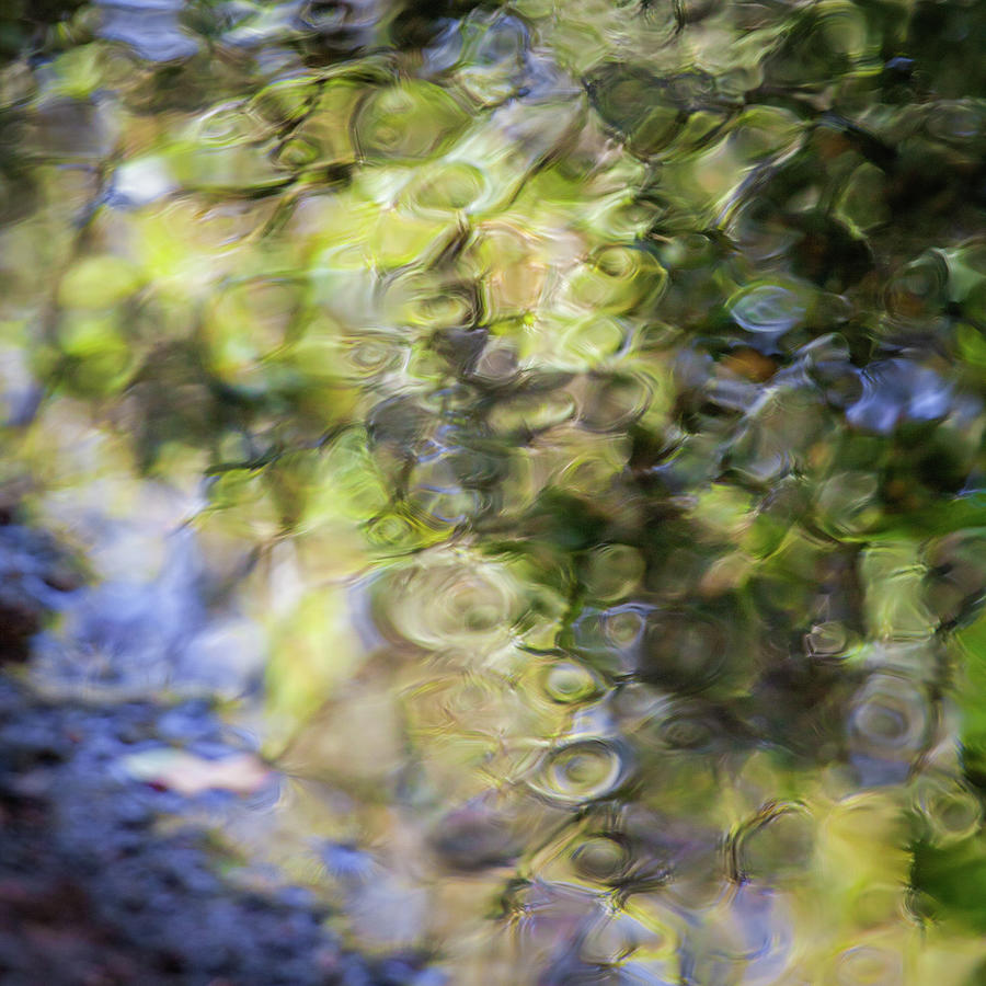 Reflective abstract water Photograph by Donald Kinney