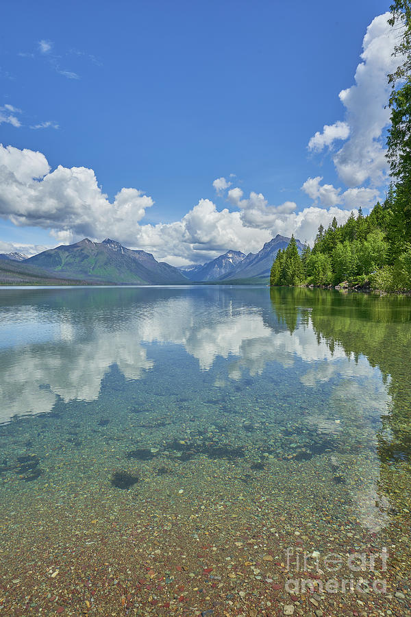 Reflective Lake McDonald Photograph by Brian Kamprath