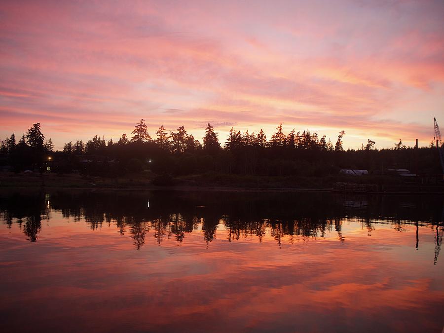 Reflective Sunset Photograph by Denise Benson