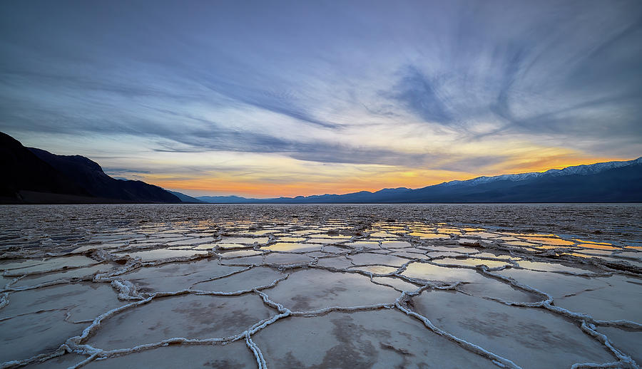 Reflective water in the Salt Flats Photograph by Jon Glaser
